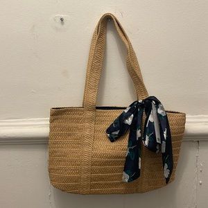 Summer Straw Tote Bag